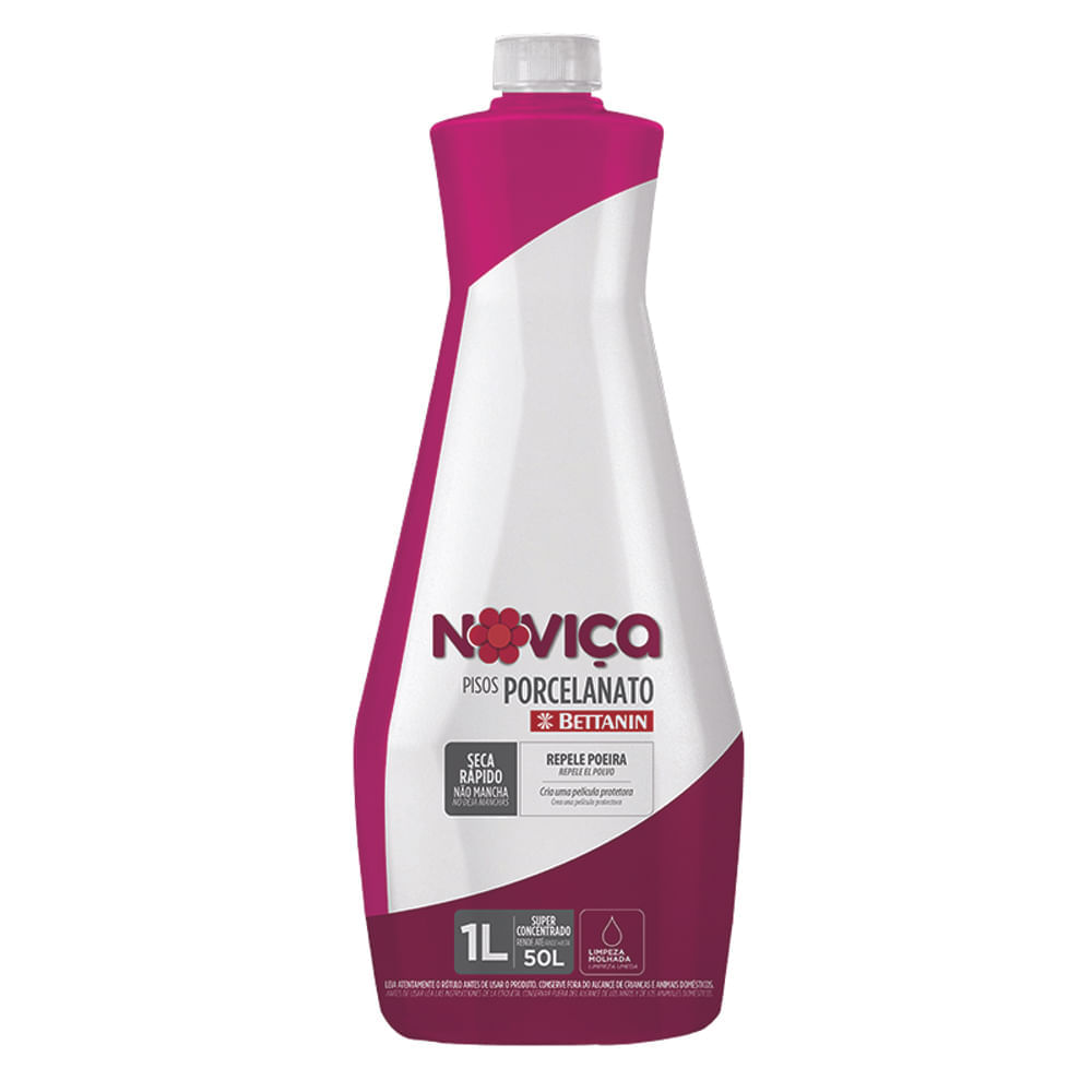Encontraproduto.com.br - Limpador para Pisos Porcelanato Concentrado 1L Noviça Bettanin