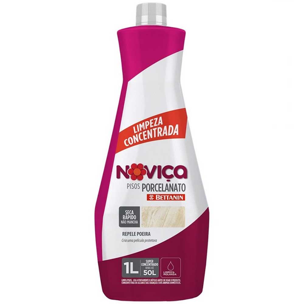 Encontraproduto.com.br - Limpador para Pisos Porcelanato Concentrado 1L Noviça Bettanin