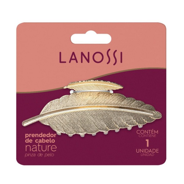 Encontraproduto.com.br - Piranha de Cabelo Nature Metal Dourada  Lanossi