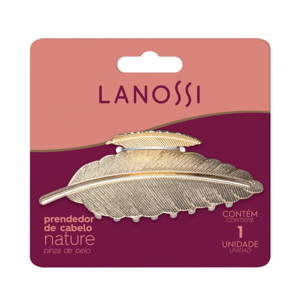 Encontraproduto.com.br - Piranha de Cabelo Nature Metal Dourada  Lanossi