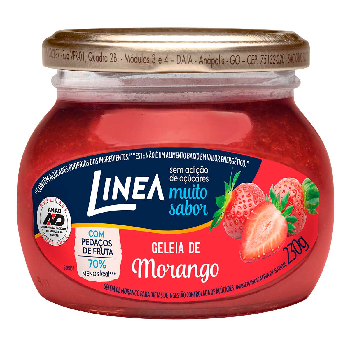 Encontraproduto.com.br - Geléia Morango Zero Açúcar 230g - Línea