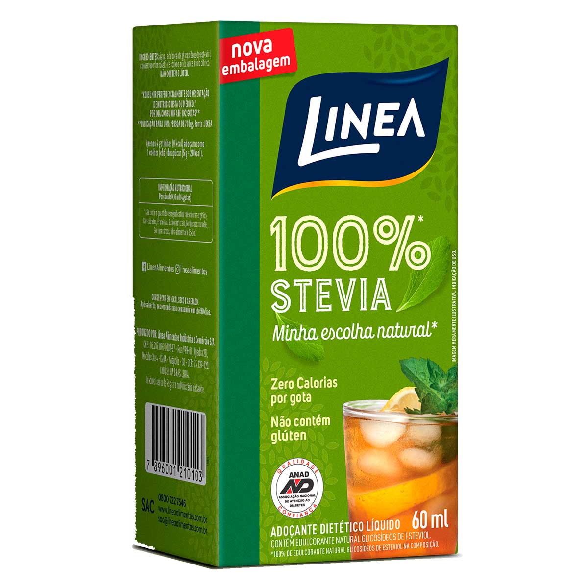 Encontraproduto.com.br - Adoçante Líquido Linea Stevia 60ml