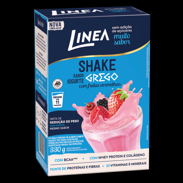 Encontraproduto.com.br - Shake Linea Iogurte Grego com Frutas Vermelhas 330g