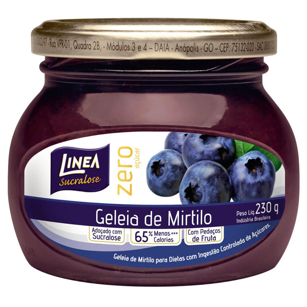 Encontraproduto.com.br - Geleia Linea Mirtilo Pote com 230g