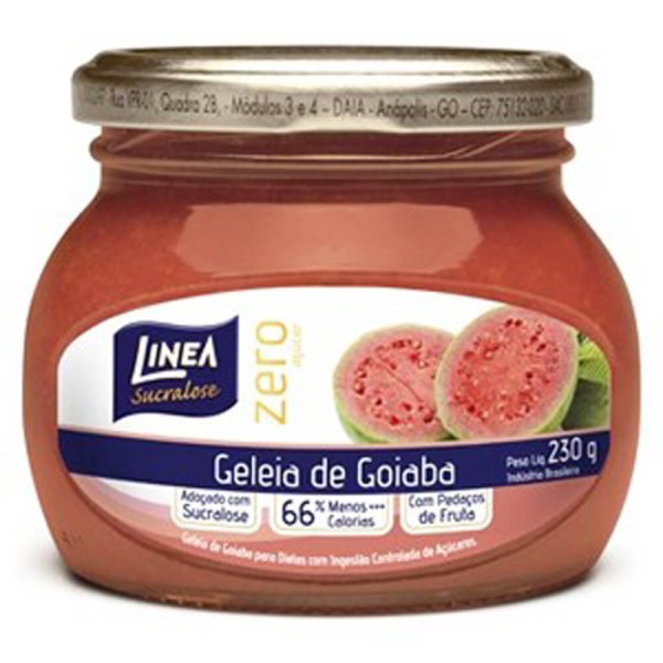 Encontraproduto.com.br - Geléia Goiaba Zero Açúcar 230g - Linea
