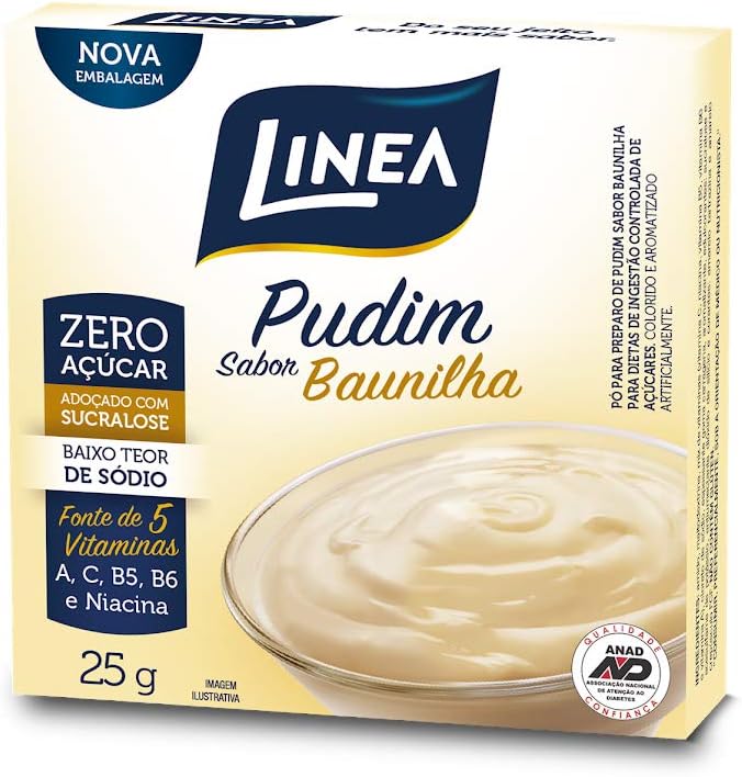 Encontraproduto.com.br - Pudim em Pó Linea Zero Açúcar Baunilha 25g