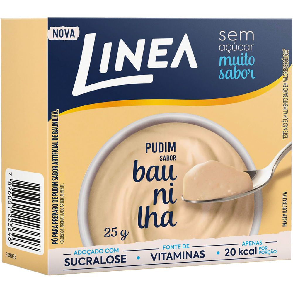 Encontraproduto.com.br - Pudim em Pó Linea Zero Açúcar Baunilha 25g
