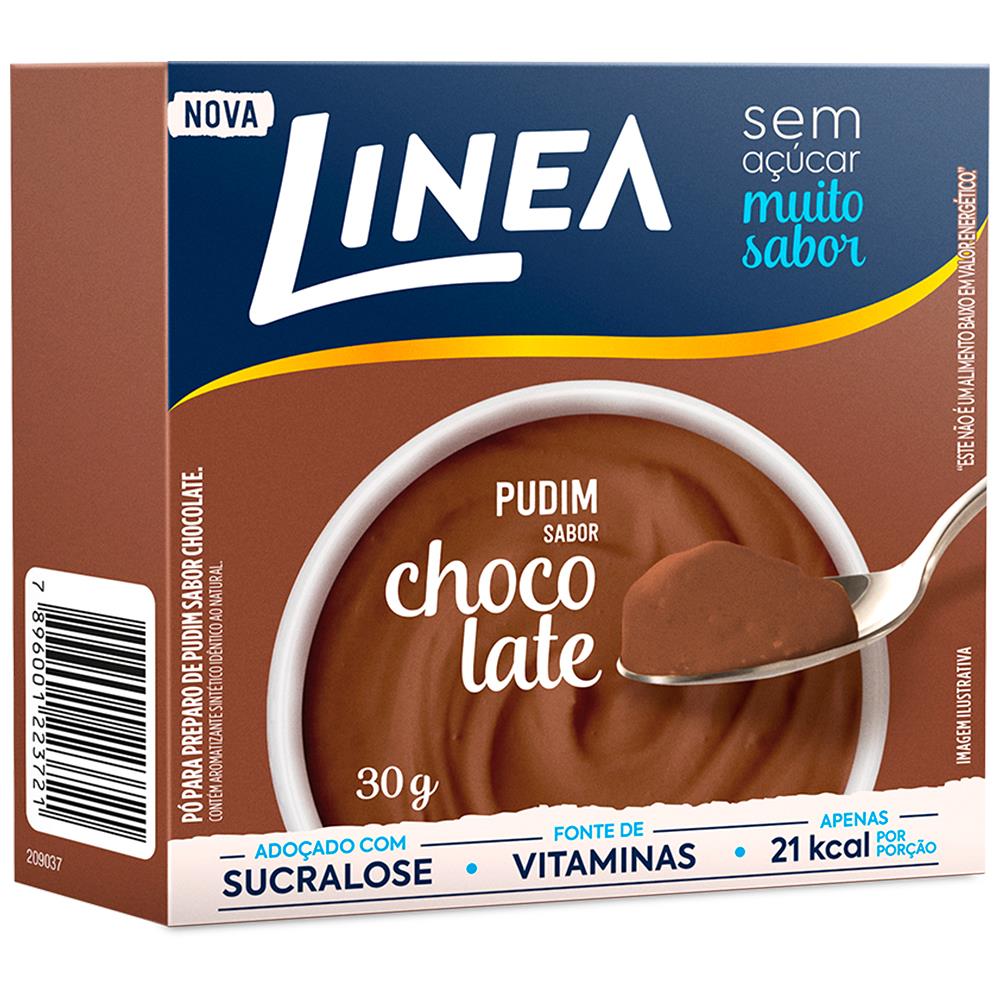 Encontraproduto.com.br - Pó para pudim LINEA zero chocolate 25g