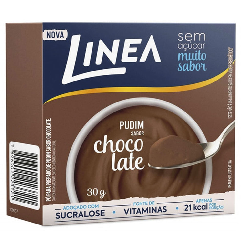 Encontraproduto.com.br - Pó para pudim LINEA zero chocolate 25g
