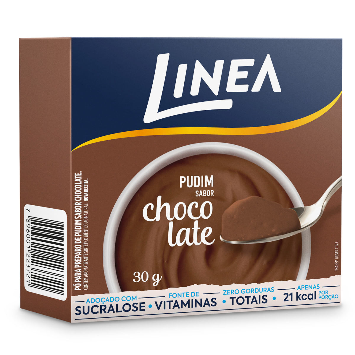 Encontraproduto.com.br - Pó para pudim LINEA zero chocolate 25g