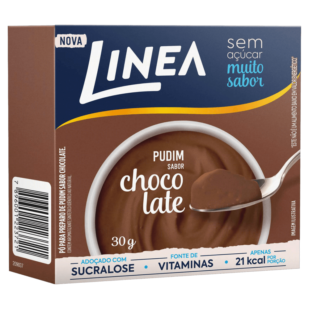 Encontraproduto.com.br - Pó para pudim LINEA zero chocolate 25g