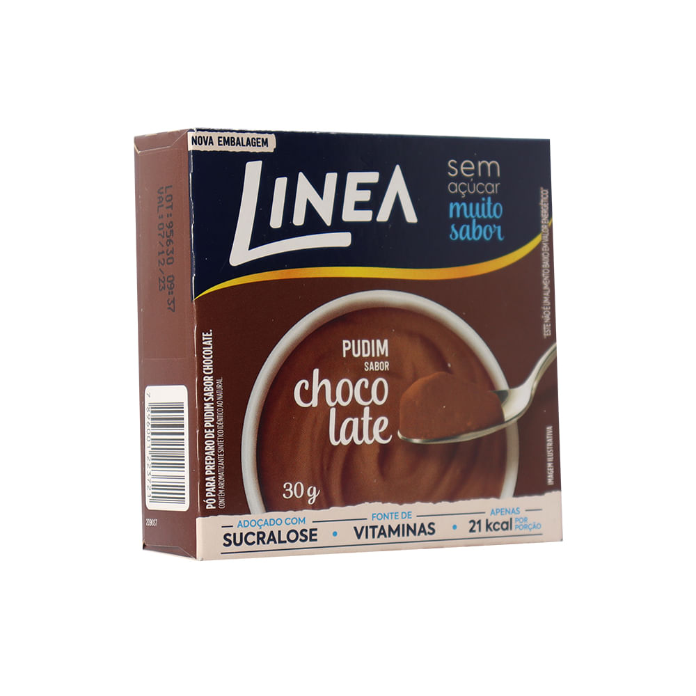 Encontraproduto.com.br - Pó para pudim LINEA zero chocolate 25g