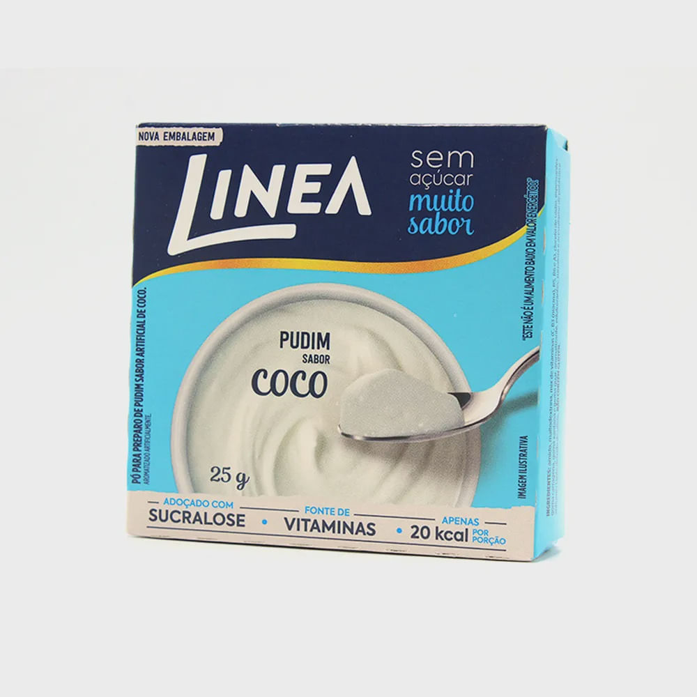 Encontraproduto.com.br - Pó para pudim LINEA zero coco 25g
