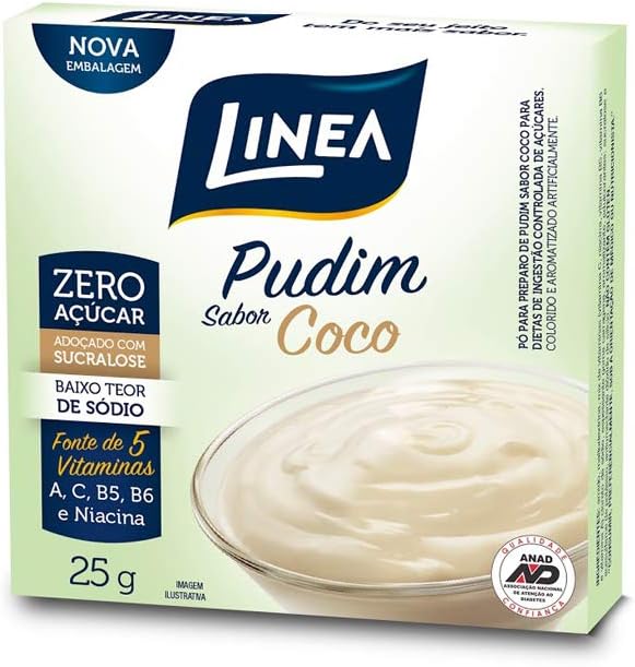 Encontraproduto.com.br - Pó para pudim LINEA zero coco 25g