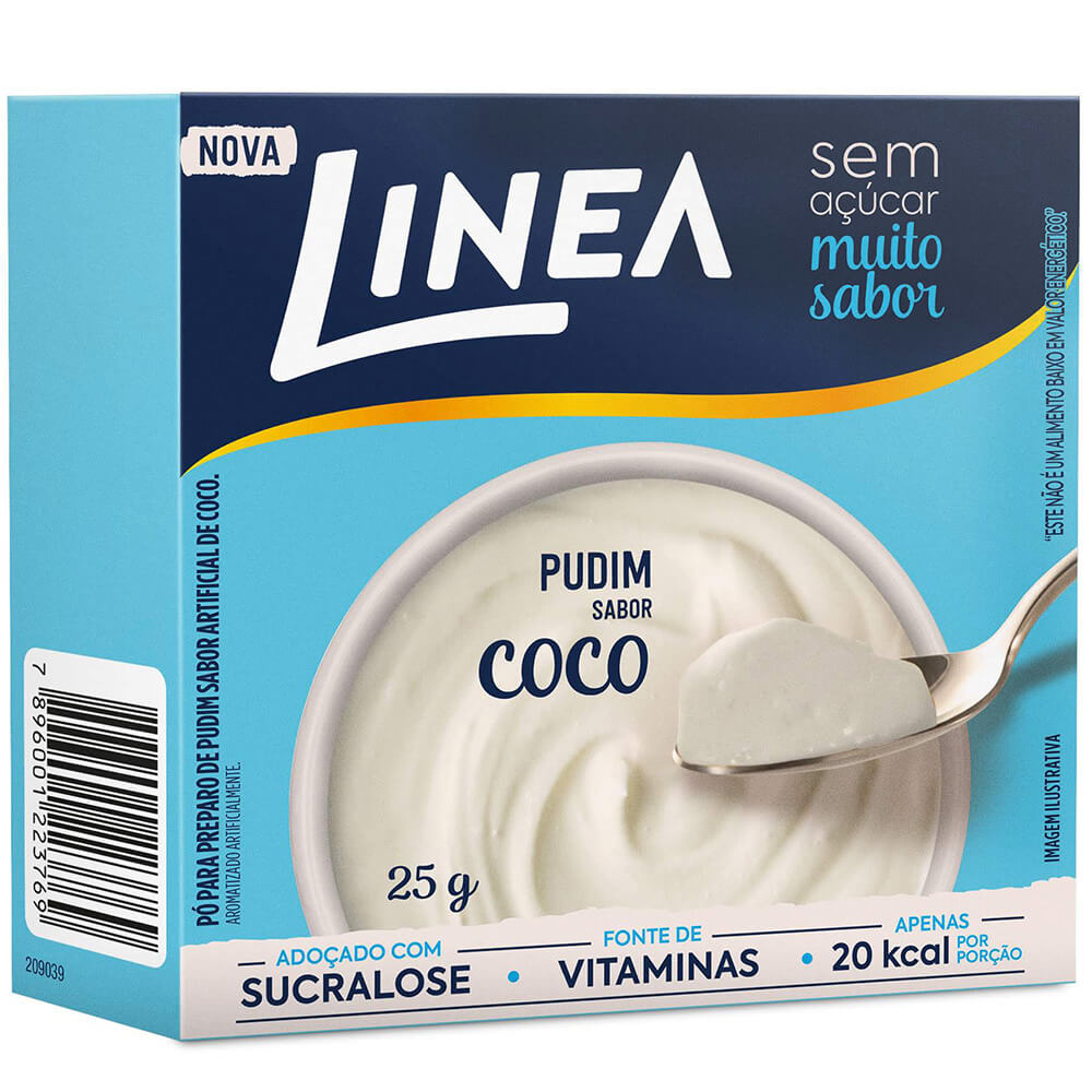 Encontraproduto.com.br - Pó para pudim LINEA zero coco 25g