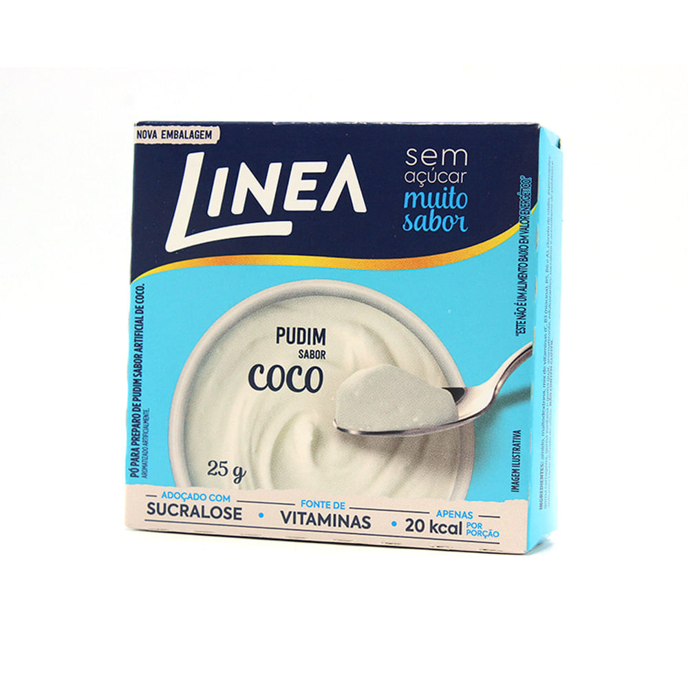 Encontraproduto.com.br - Pó para pudim LINEA zero coco 25g