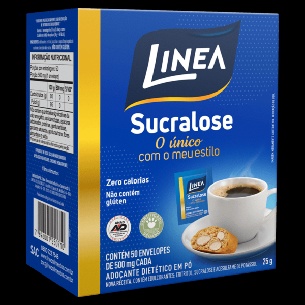 Encontraproduto.com.br - Adoçante Linea Sucralose Em Pó Sem Glúten 40 G 50 U