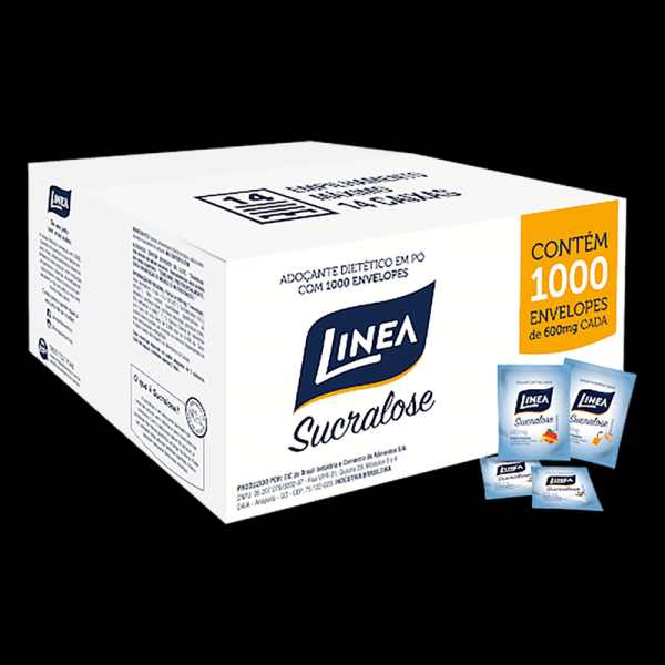 Encontraproduto.com.br - Adoçante em Pó Sucralose Linea Caixa com 1.000 Unidades de 600mg Cada