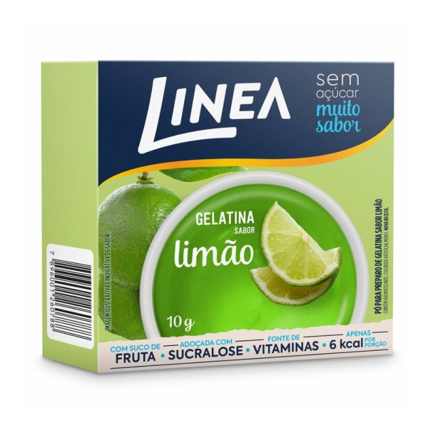 Encontraproduto.com.br - Gelatina Linea Sem Açucar Limão 10g