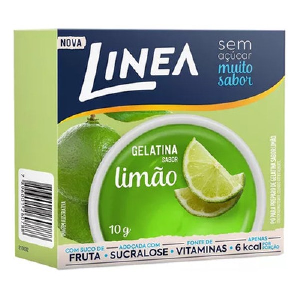 Encontraproduto.com.br - Gelatina Linea Sem Açucar Limão 10g