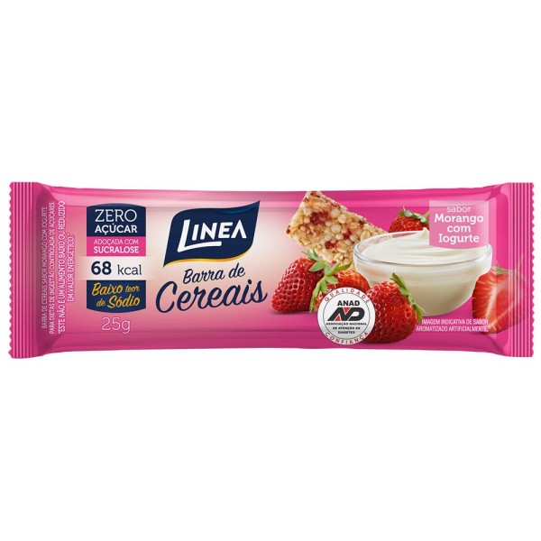 Encontraproduto.com.br - Linea Barra Cereais Morango/Iogurte 25Gr