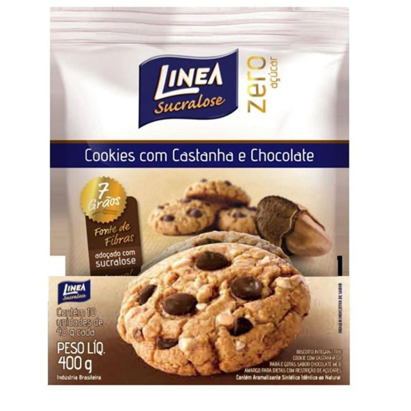 Encontraproduto.com.br - Biscoito Linea Cookies Castanha Para 40G - Linea