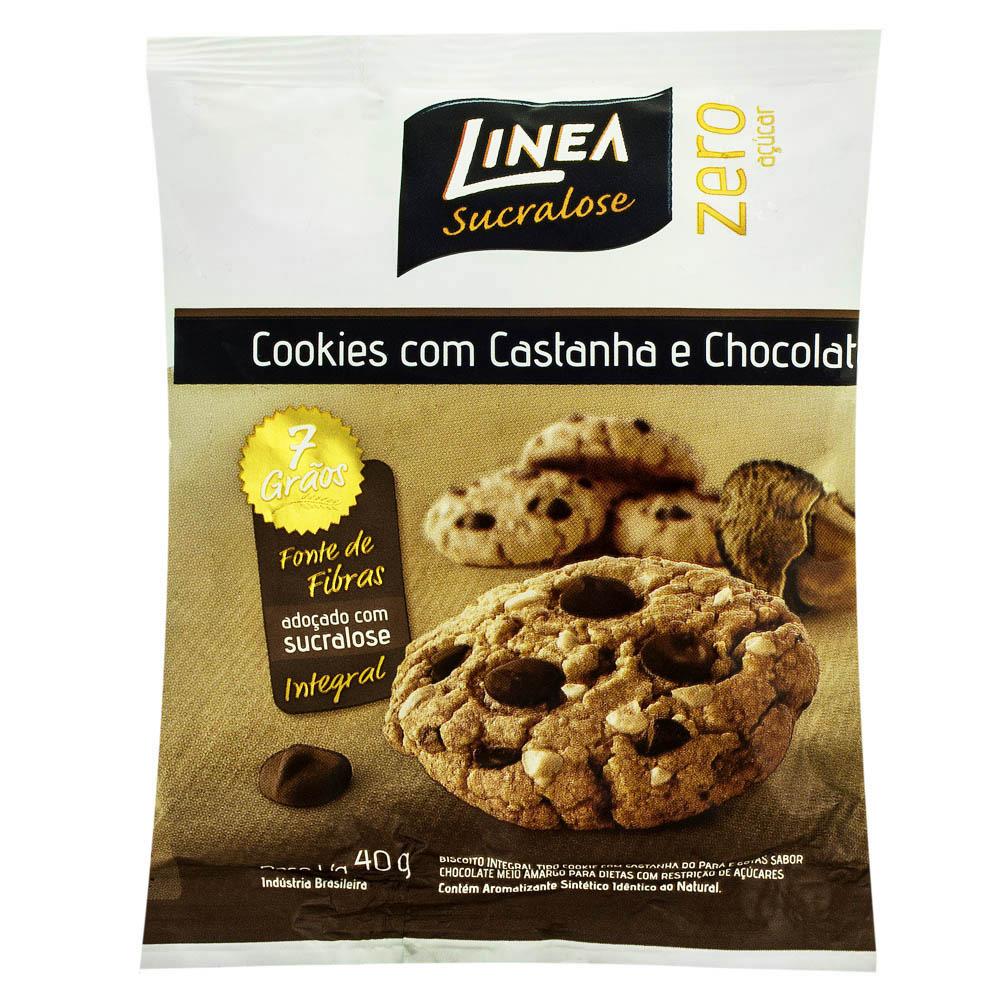 Encontraproduto.com.br - Biscoito Linea Cookies Castanha Para 40G - Linea