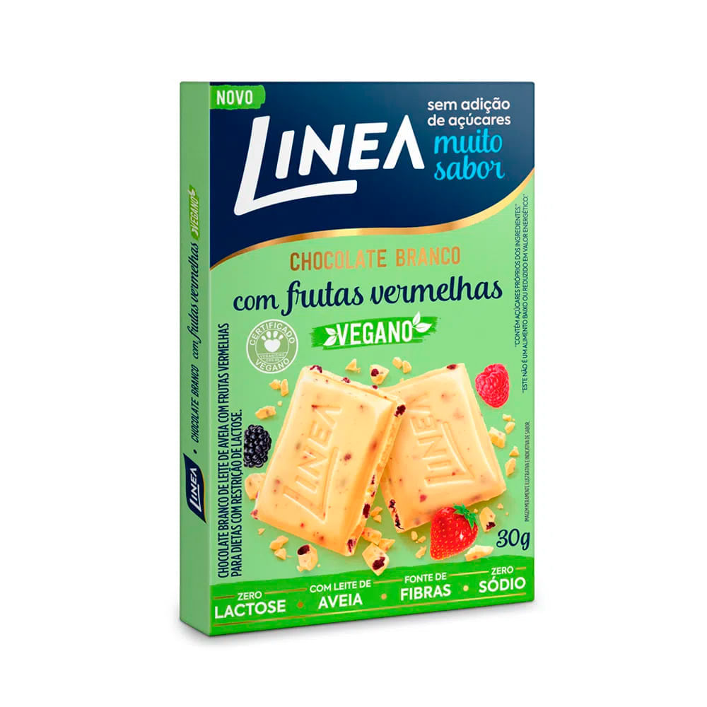 Encontraproduto.com.br - Chocolate de Frutas Vermelhas sem Açúcar Línea 30g