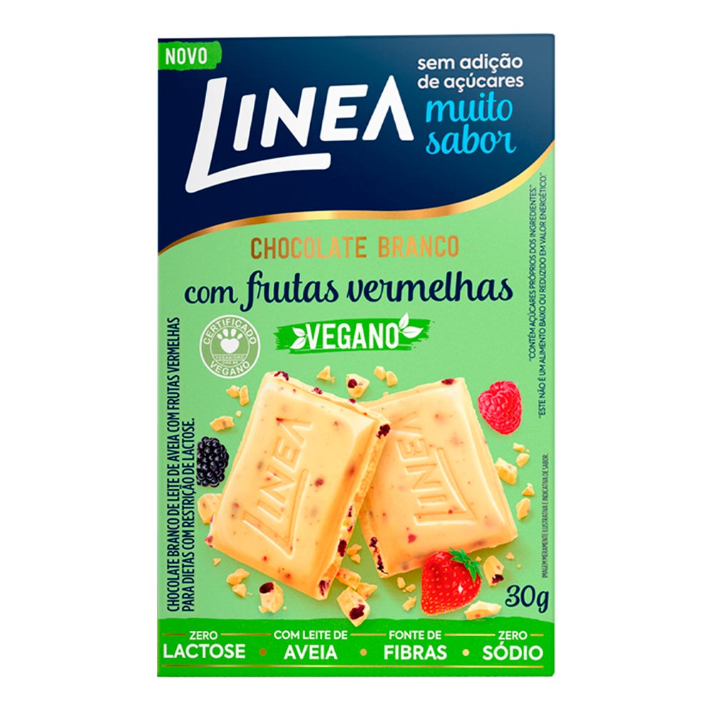 Encontraproduto.com.br - Chocolate de Frutas Vermelhas sem Açúcar Línea 30g