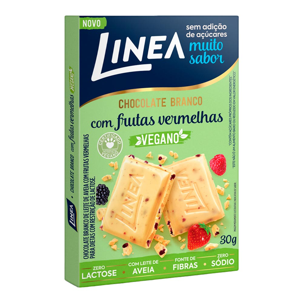 Encontraproduto.com.br - Chocolate de Frutas Vermelhas sem Açúcar Línea 30g