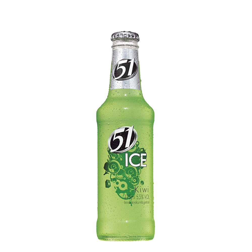 Bebida Mista Alcoólica Gaseificada Kiwi 51 Ice Garrafa 275ml