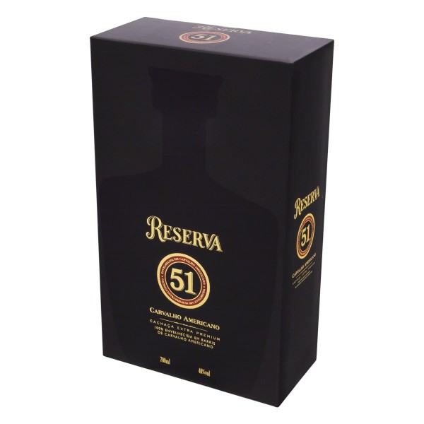 Encontraproduto.com.br - Cachaça Extra Premium Reserva 51 Carvalho Americano Garrafa com 700ml