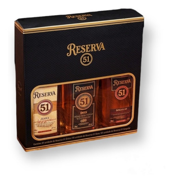 Kit Aguardente 51 Reserva 200ml