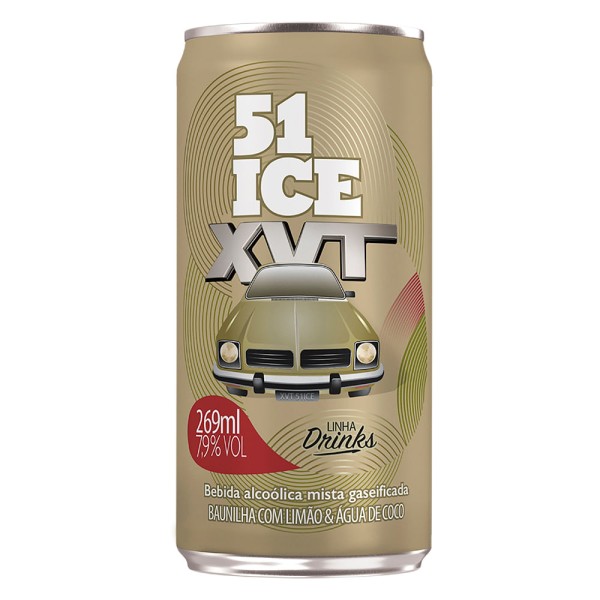 Encontraproduto.com.br - Bebida Mista Alcoolica Baunilha com Limão e Água de Coco 51 Ice Lata 269ml
