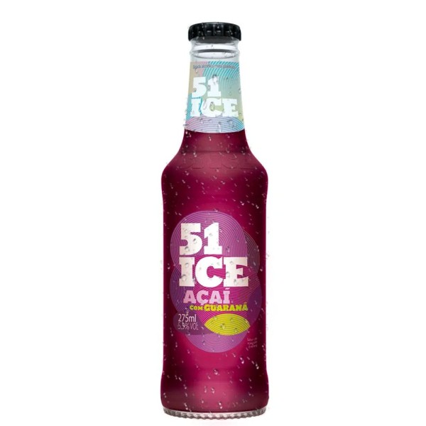 Bebida Mista Alcoólica Açaí com Guaraná 51 Ice Garrafa 275ml