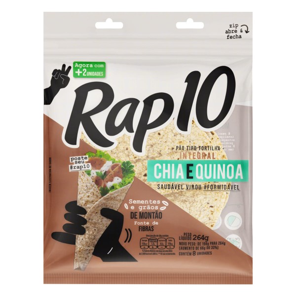 Encontraproduto.com.br - Rap10 Bimbo Chia E Quinoa Integral 198G