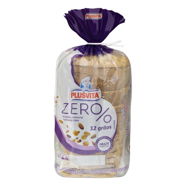 Pão Plusvita 100% 12 Grãos Light 350g