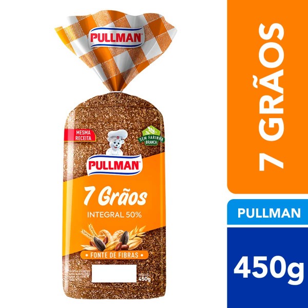 Encontraproduto.com.br - Pão de Forma 100% Integral 7 Grãos Pullman 450g