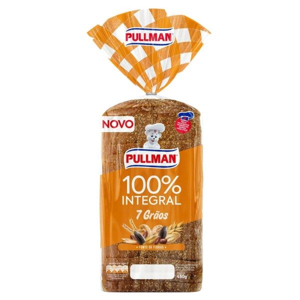 Encontraproduto.com.br - Pão de Forma 100% Integral 7 Grãos Pullman 450g