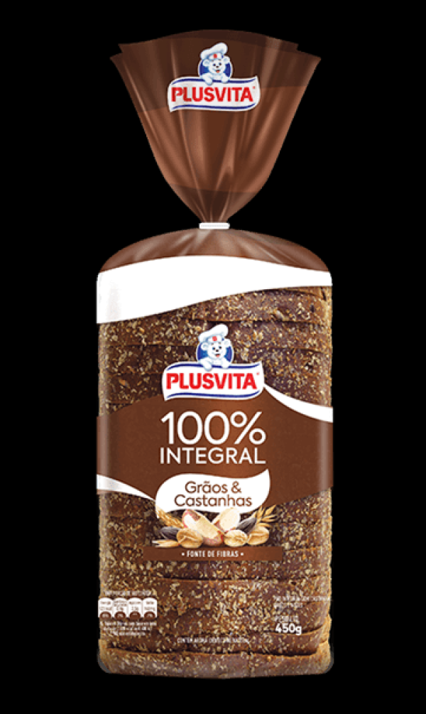 Encontraproduto.com.br - Pão de Forma Plus Vita 100% Integral 7 Grãos 450g