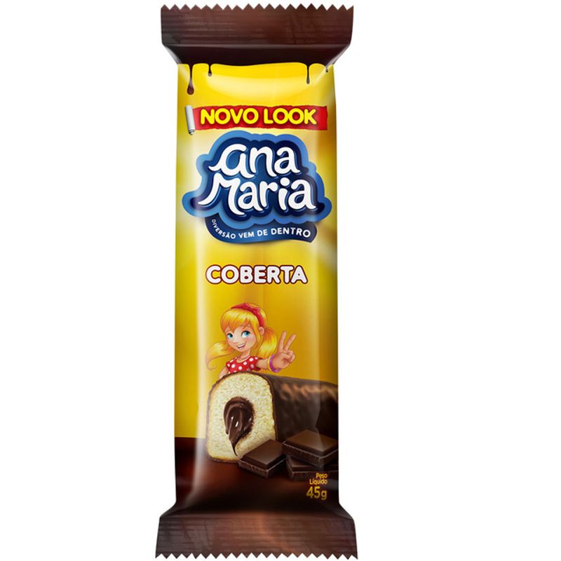 Encontraproduto.com.br - Bolinho Ana Maria Coberto Recheado Creme De Avelã 42g
