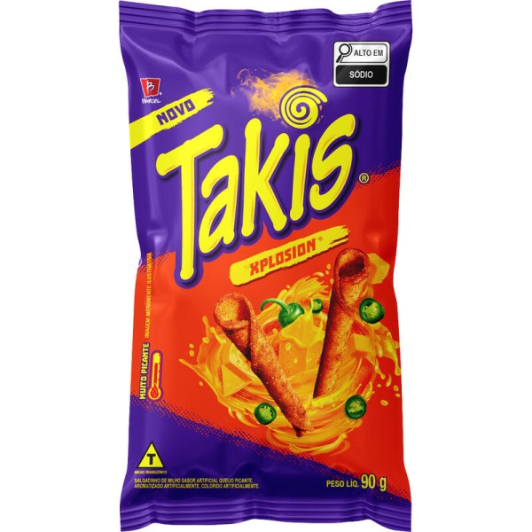 Salgadinho Takis Xplosion Queijo Picante 90g - Bimbo