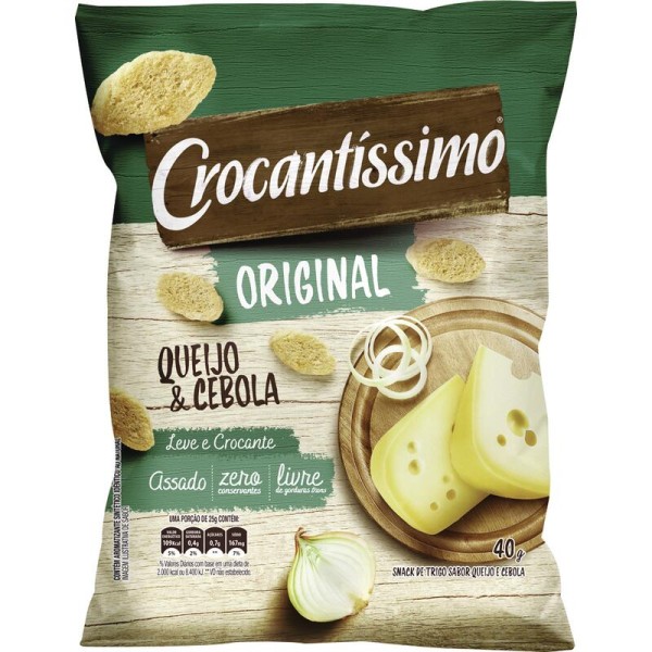 Encontraproduto.com.br - Salgadinho Crocantíssimo Queijo e Cebola 40g - Pullman