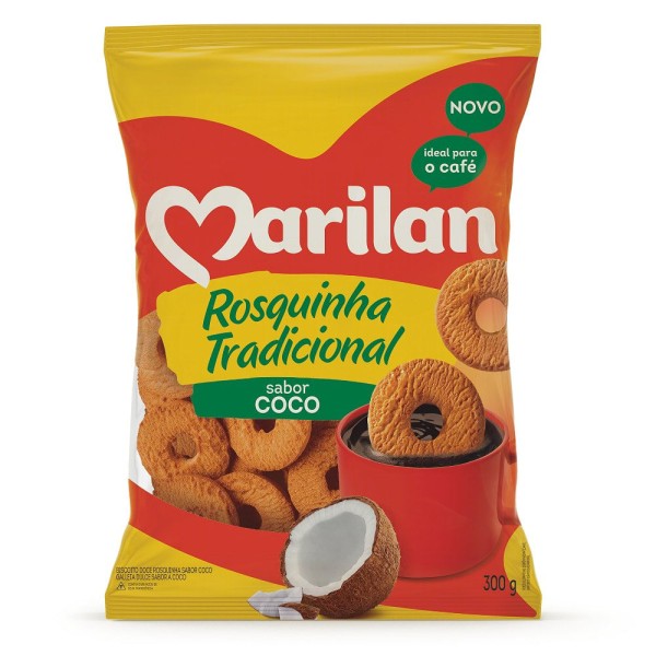 Encontraproduto.com.br - Biscoito Rosquinha Marilan Coco Pacote com 300g