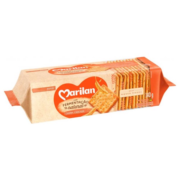 Biscoito Cream Cracker Fermentação Natural 140g - Marilan