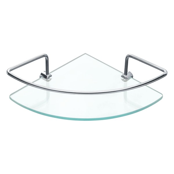 Encontraproduto.com.br - Prateleira Cantoneira de Canto Vidro com Haste 20X20cm - Pr3031-1 - Primafer