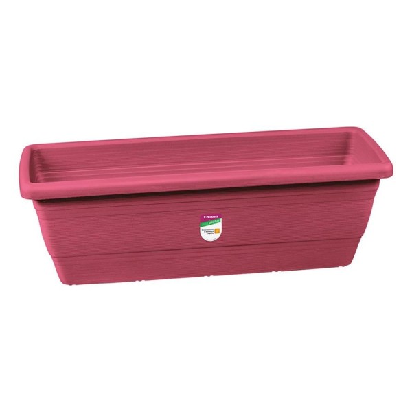 Encontraproduto.com.br - Floreira Plástica Retangular Rosa 50 x 18 cm Atlas