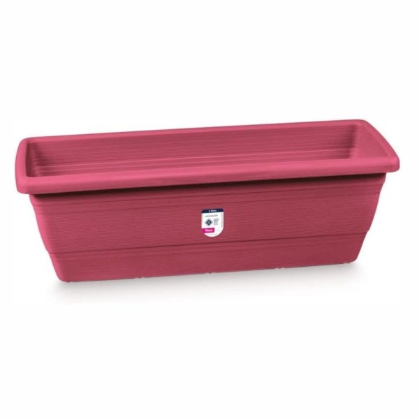 Encontraproduto.com.br - Floreira Plástica Retangular Rosa 50 x 18 cm Atlas