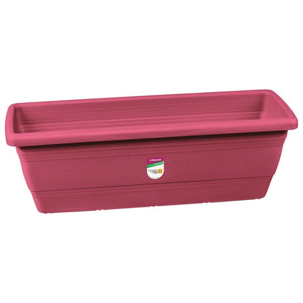 Encontraproduto.com.br - Floreira Plástica Retangular Rosa 50 x 18 cm Atlas