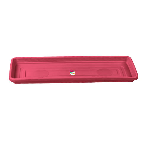 Encontraproduto.com.br - Prato para Floreira Plástico Retangular Rosa 48 cm Atlas